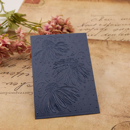 Flower Pattern Background Plastic Embossing Folder