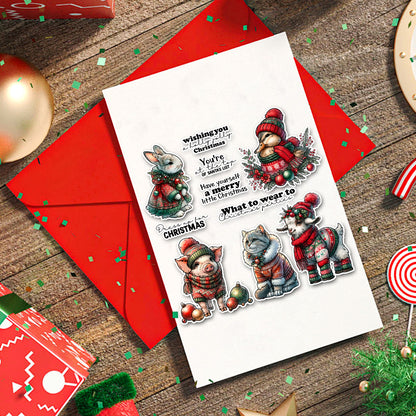 Christmas Animals Clear Stamps
