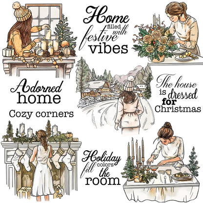 Christmas Theme Clear Stamps
