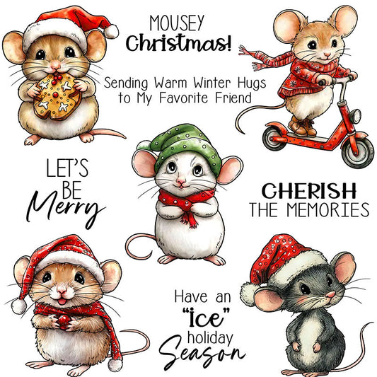 Christmas Mouse Dies & Stamps Set