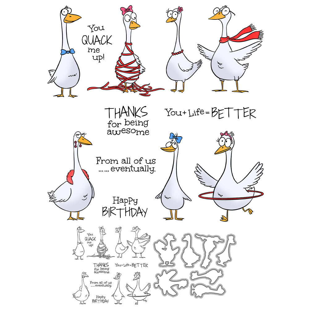 Funny Geese Dies & Stamps Set