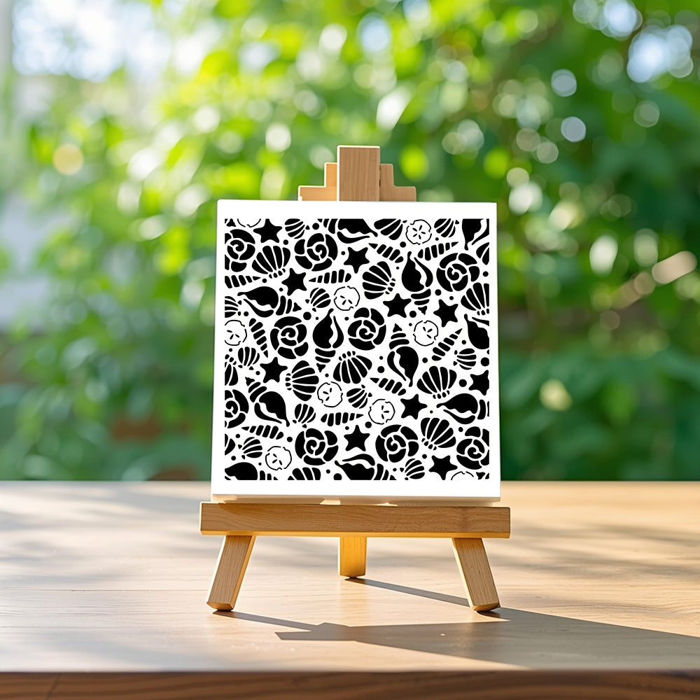 Seashell Pattern DIY Painting Hollow Stencil