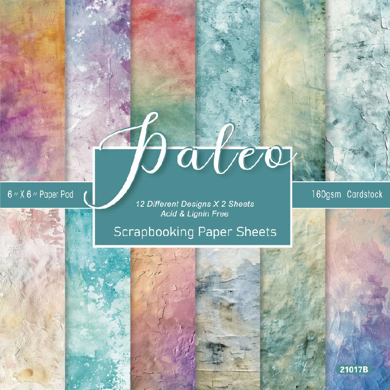 24PCS 6" Gilding Scrapbook Paper & Cardstock