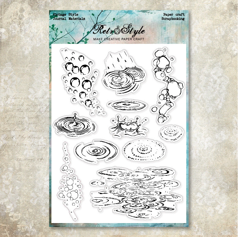 Decorative Background DIY Scrapbook Clear Stamps