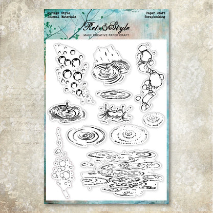 Decorative Background DIY Scrapbook Clear Stamps