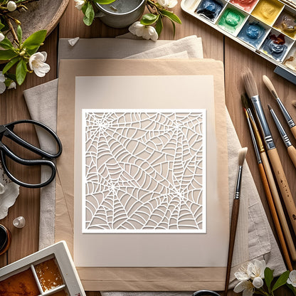 Spiderweb Pattern DIY Painting Hollow Stencil