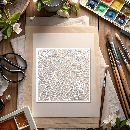 Spiderweb Pattern DIY Painting Hollow Stencil