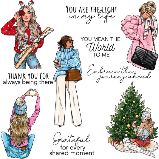 Fashion Girls Clear Stamps