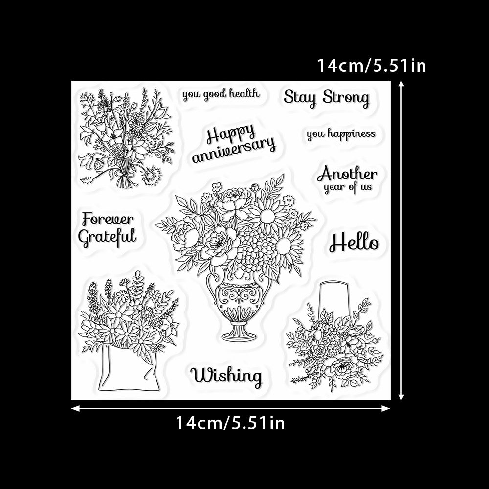 Dense Bouquet Clear Stamps