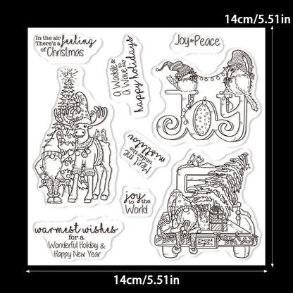 Christmas Theme Dies & Stamps Set