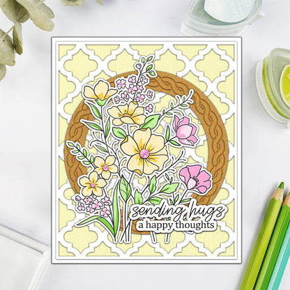 Spring Flowers Dies & Stamps Set
