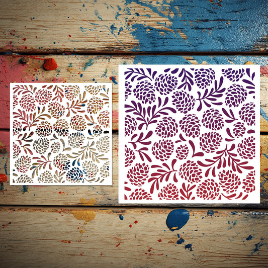 Pine Cone Pattern DIY Painting Hollow Stencil