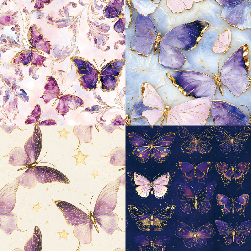 24PCS 6" Butterfly Scrapbook Paper & Cardstock