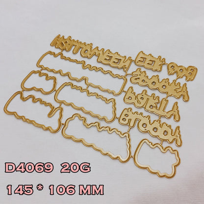 Halloween Related Words Metal Cutting Dies