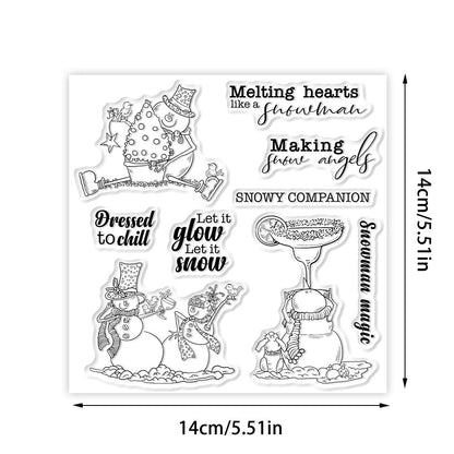 Winter Snowman Clear Stamps