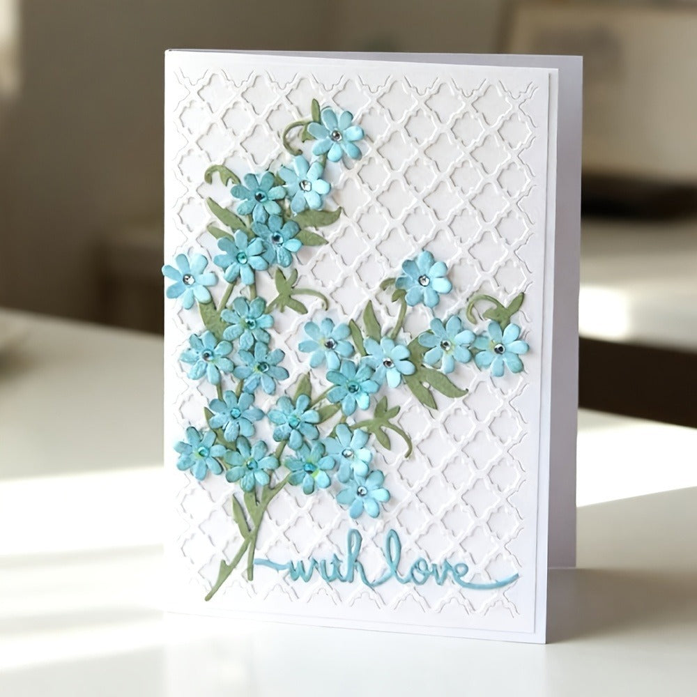 Cutout Grid Background Board Metal Cutting Dies