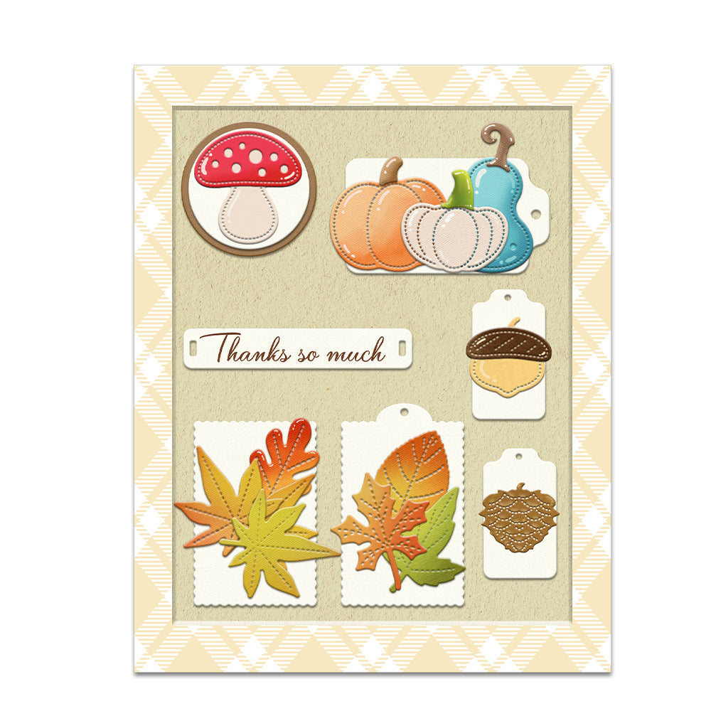 Pumpkins and Leaves Metal Cutting Dies