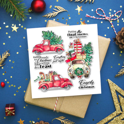 Christmas Gift Car Dies & Stamps Set