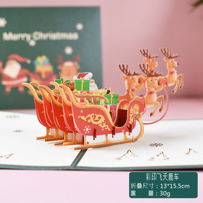 3D Creative Christmas Series Pop-Up Greeting Card