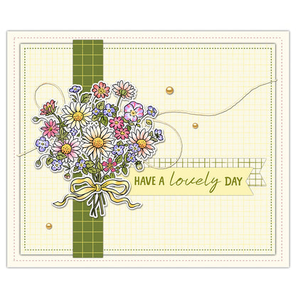 Three Bouquets Clear Stamps