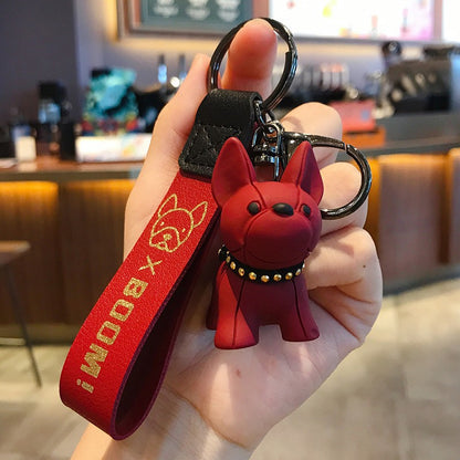 Trendy Bulldog Keychain