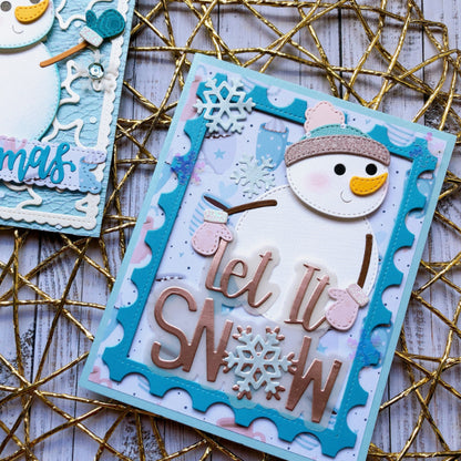 Cute Snowman Metal Cutting Dies