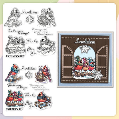 Winter Birds Clear Stamps