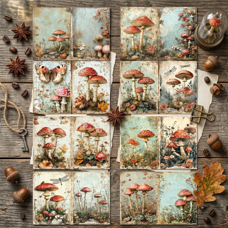 A5 Mushroom Forest Journal Scrapbook Paper