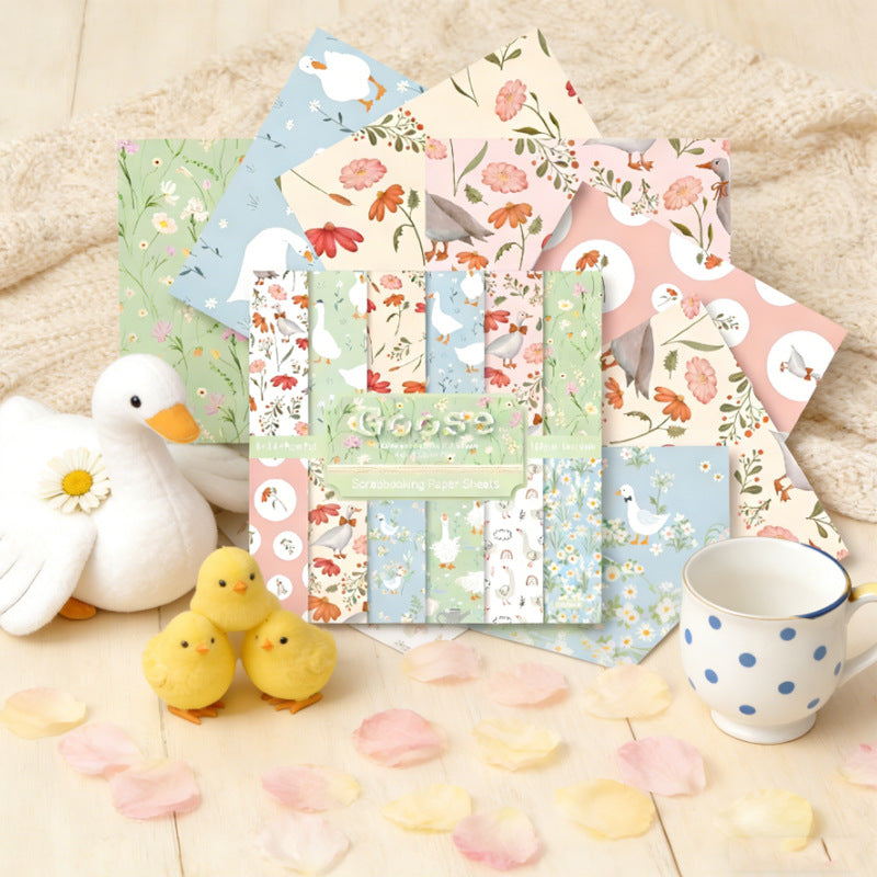 24PCS 6" Goose Scrapbook Paper & Cardstock