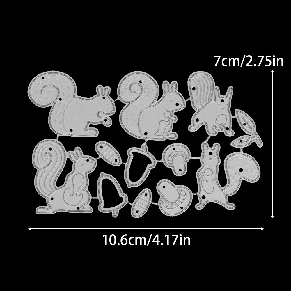 Cute Squirrels Metal Cutting Dies