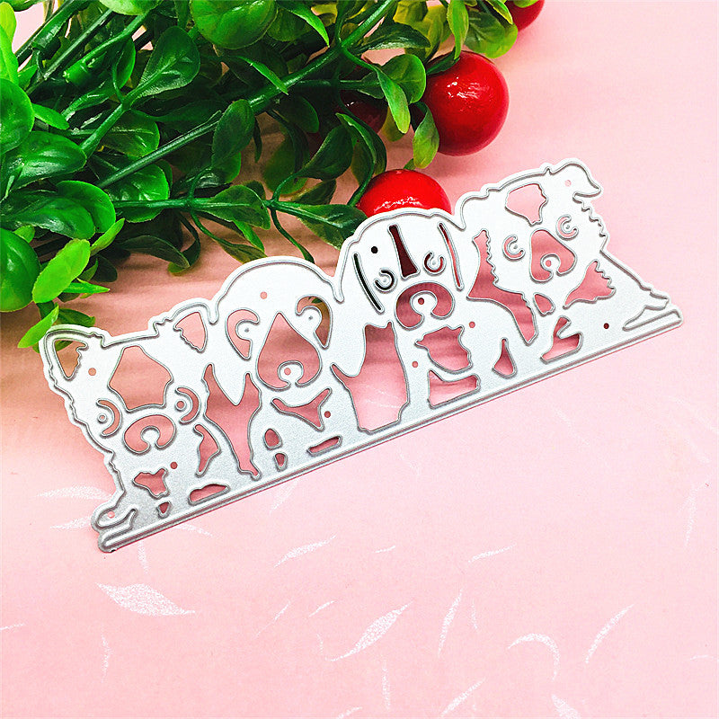 Four Cute Dogs Metal Cutting Dies