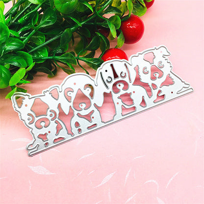 Four Cute Dogs Metal Cutting Dies