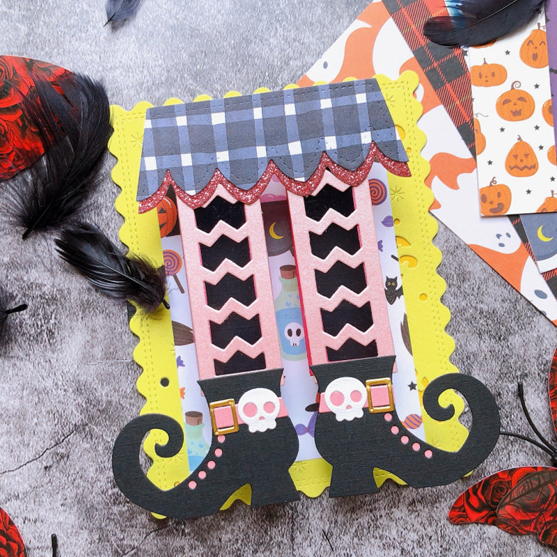 Halloween Witch Leg Box Metal Cutting Dies
