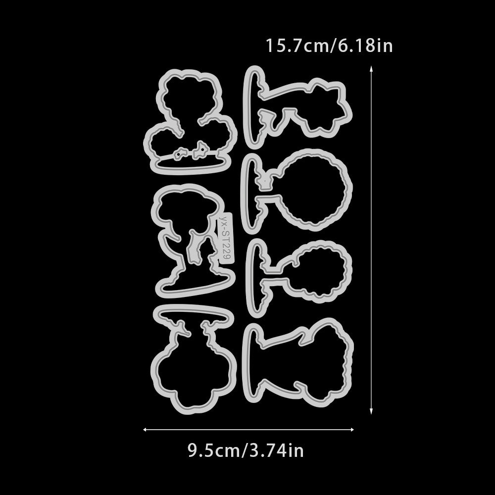 Quirky Flowers Dies & Stamps Set