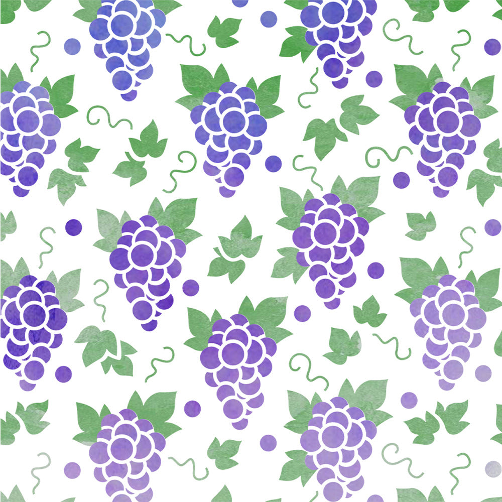 2 PCS Grape Pattern DIY Painting Hollow Stencil