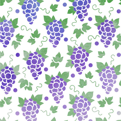 2 PCS Grape Pattern DIY Painting Hollow Stencil