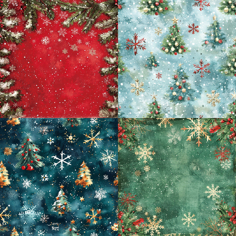 24PCS 6" Cedar Scrapbook Paper & Cardstock