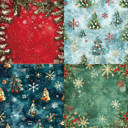 24PCS 6" Cedar Scrapbook Paper & Cardstock