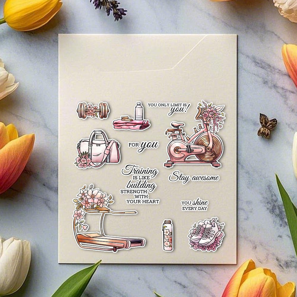 Fitness Equipment Clear Stamps
