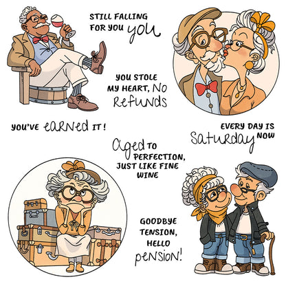 Retirement Life Dies & Stamps Set