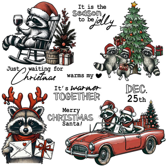Christmas Raccoon Dies & Stamps Set