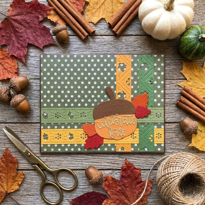 Autumn Decorative Banner Metal Cutting Dies