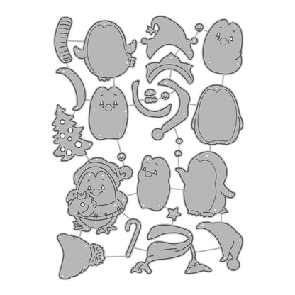 Christmas Penguin Metal Cutting Dies