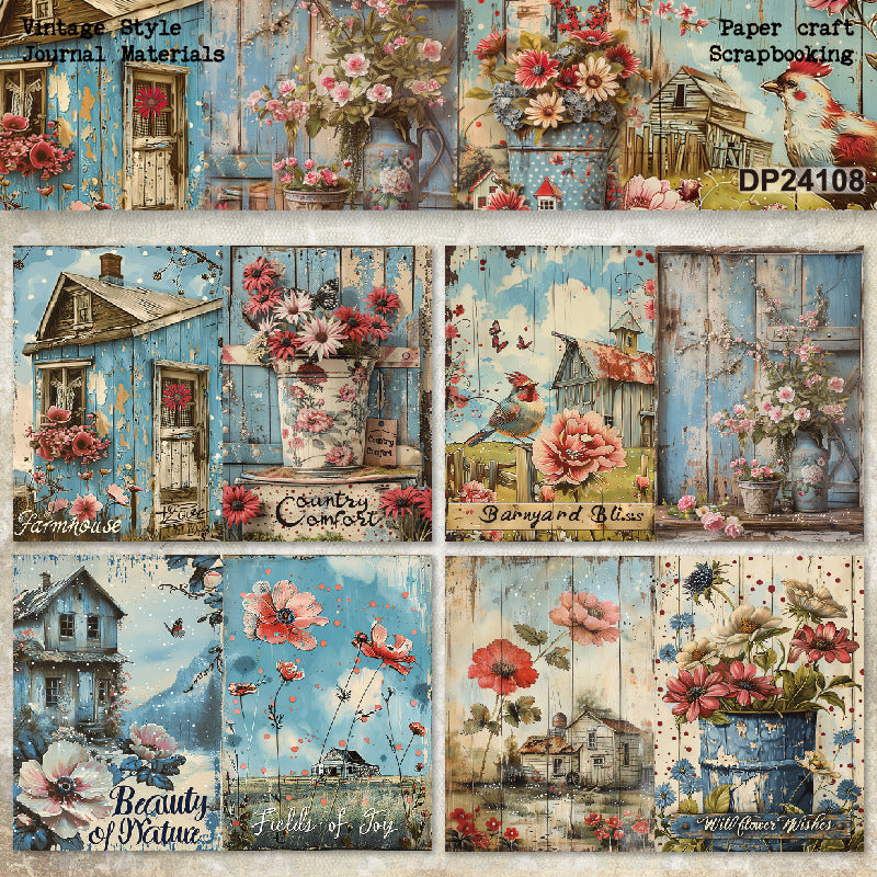 A5 Country Life Journal Scrapbook Paper