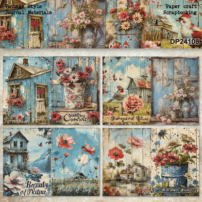 A5 Country Life Journal Scrapbook Paper