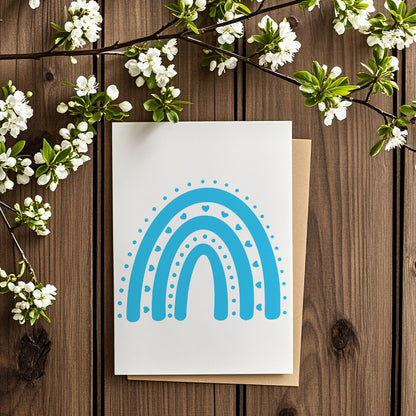 Rainbow Background DIY Painting Hollow Stencil
