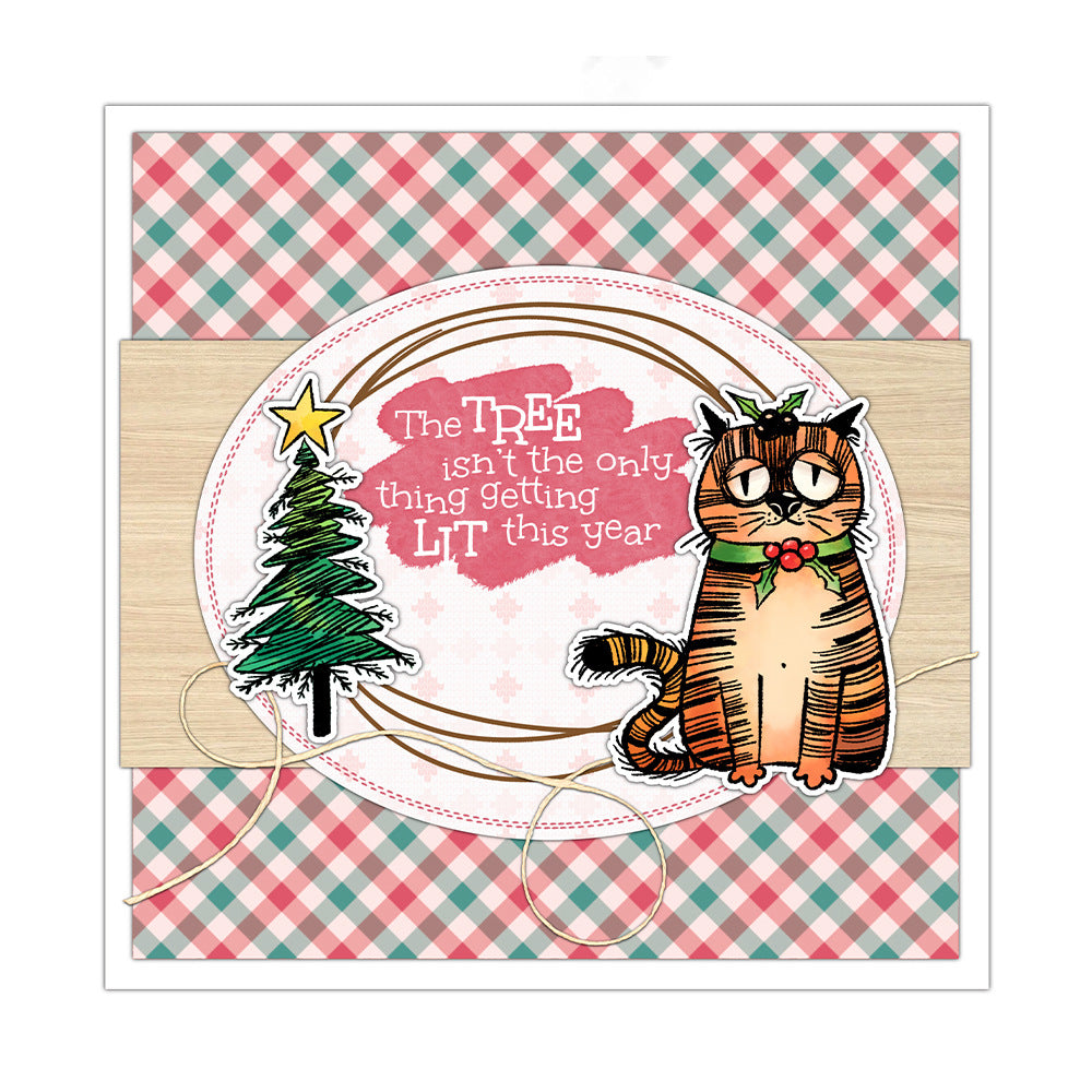 Christmas Cats Dies & Stamps Set