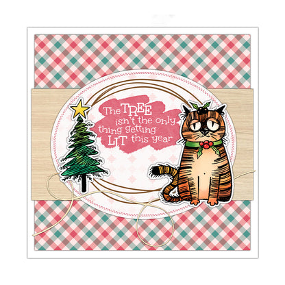 Christmas Cats Dies & Stamps Set