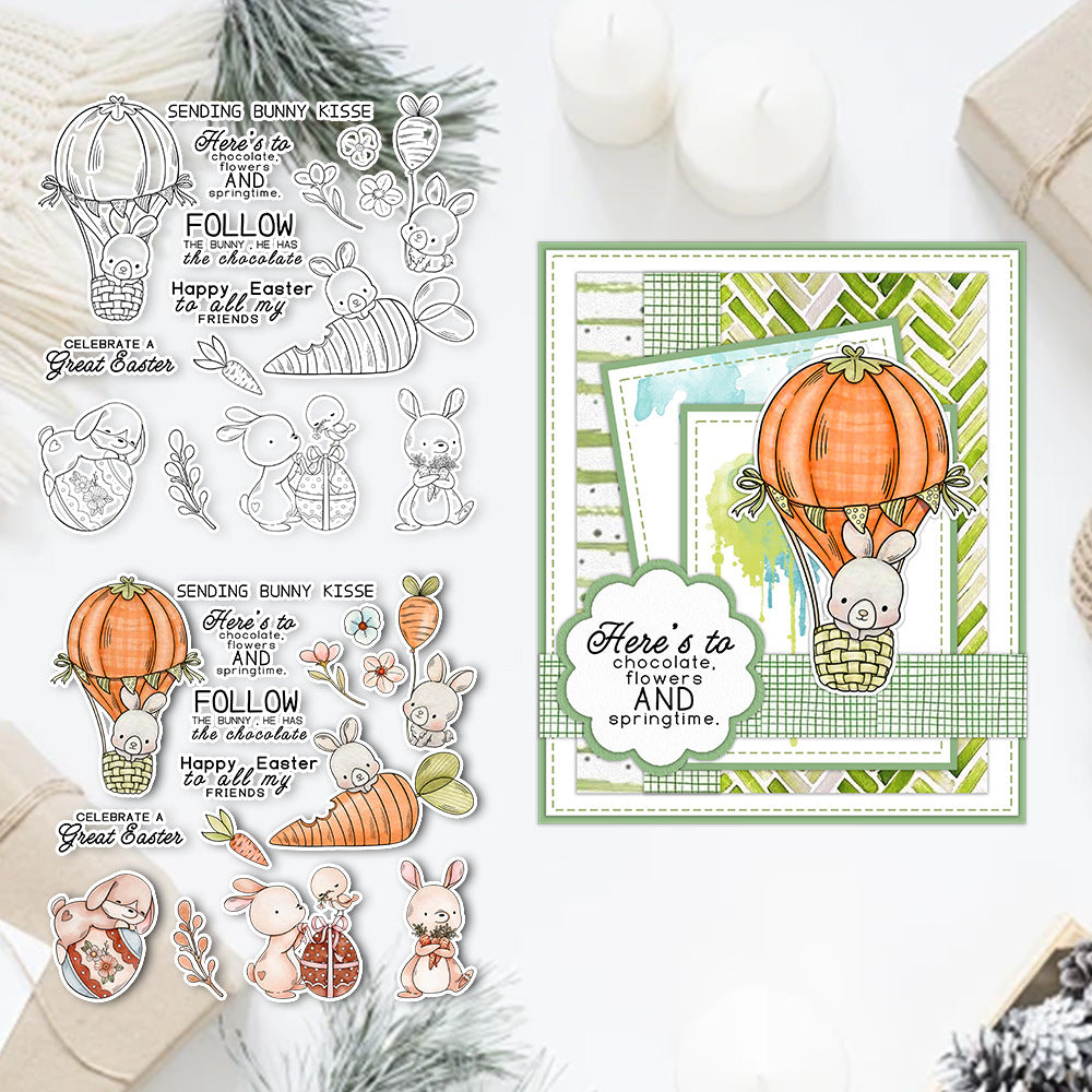 Easter Cute Bunny Clear Stamps