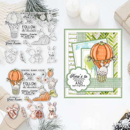 Easter Cute Bunny Clear Stamps